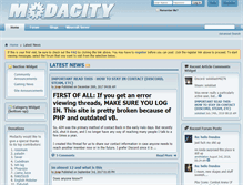 Tablet Screenshot of modacity.net